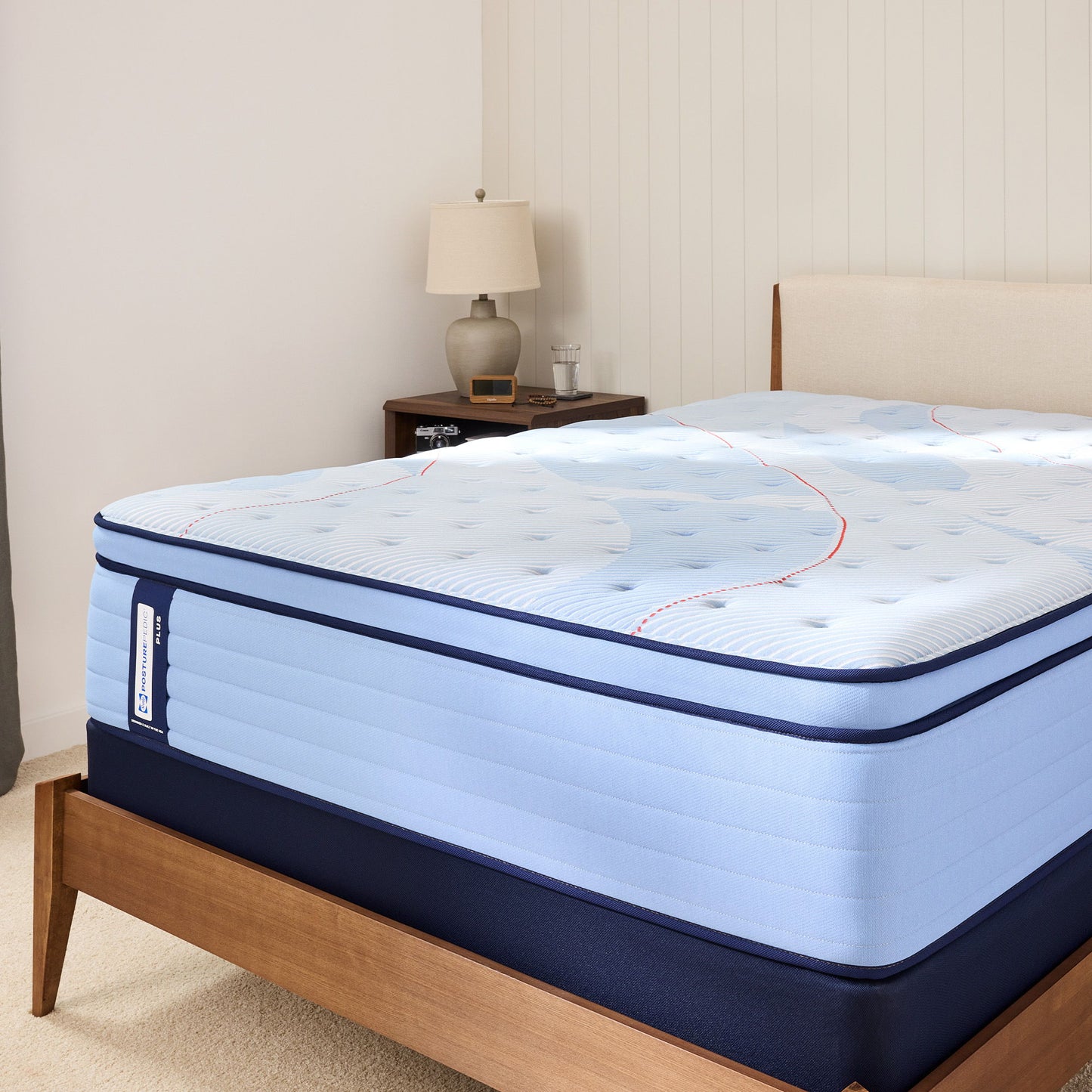 Posturepedic Plus - Patterson II Euro Pillow Top Soft - Twin
