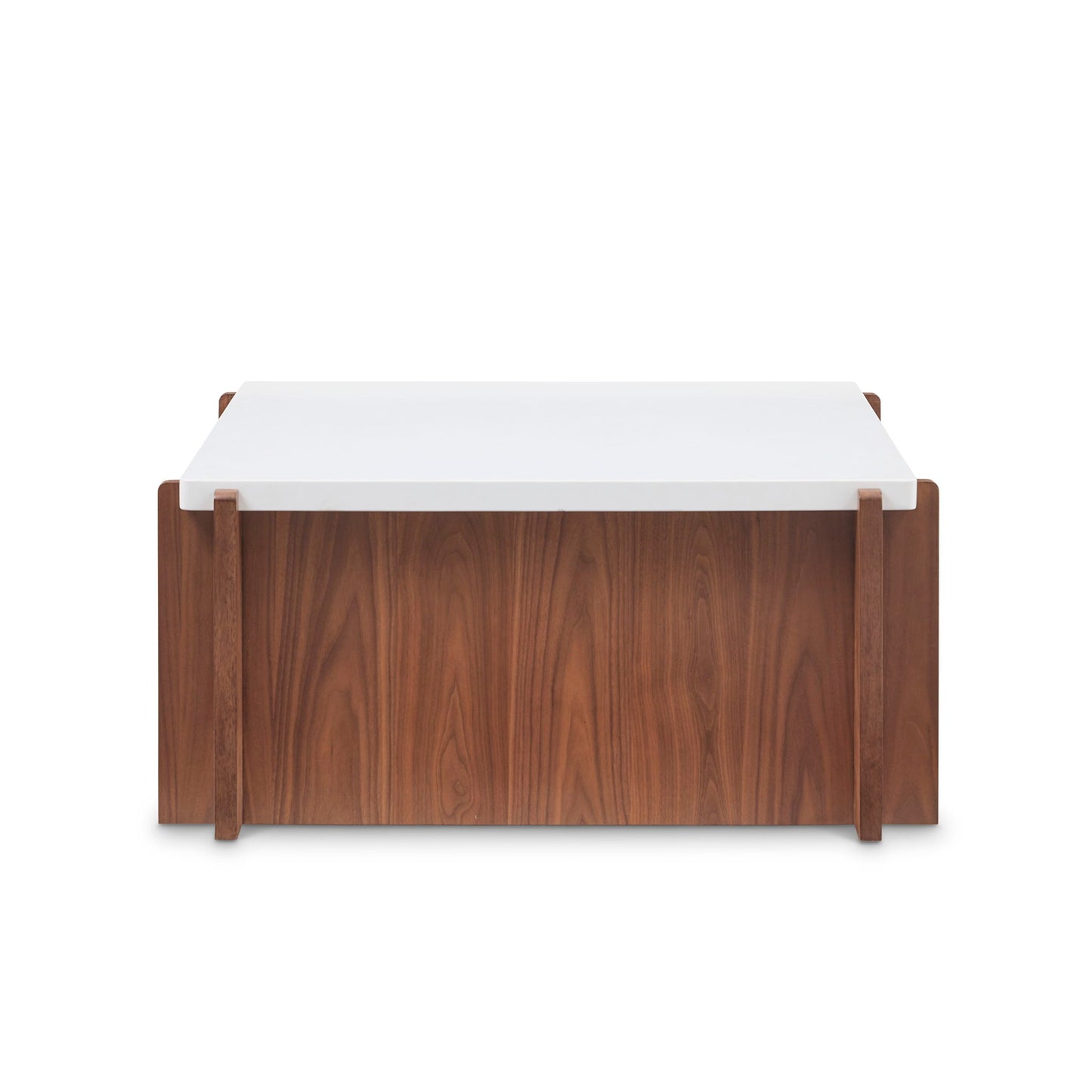 Lincoln - Square Coffee Table With Casters - Light Brown