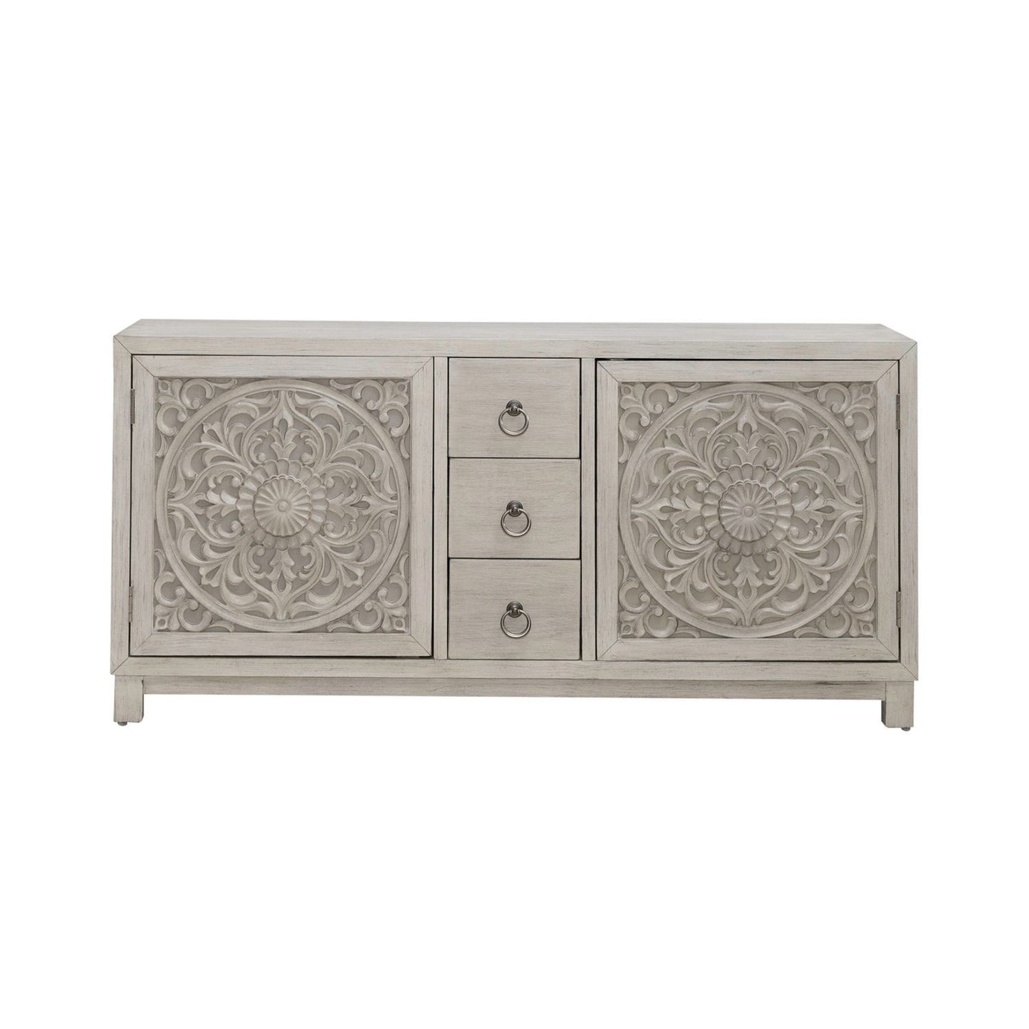 Sundance - 2 Door 3 Drawer Wood Accent Cabinet - White