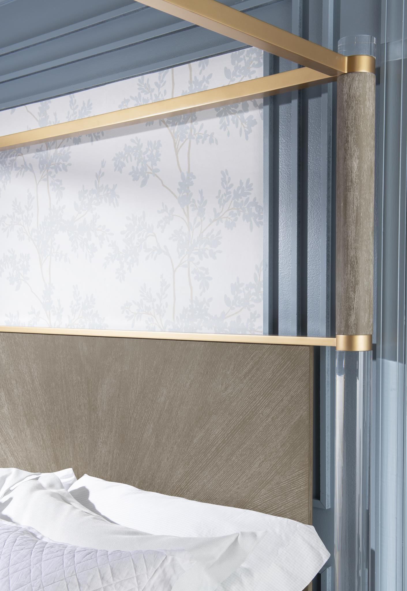 Miramar - Panel Bed Canopy Acrylic Posts