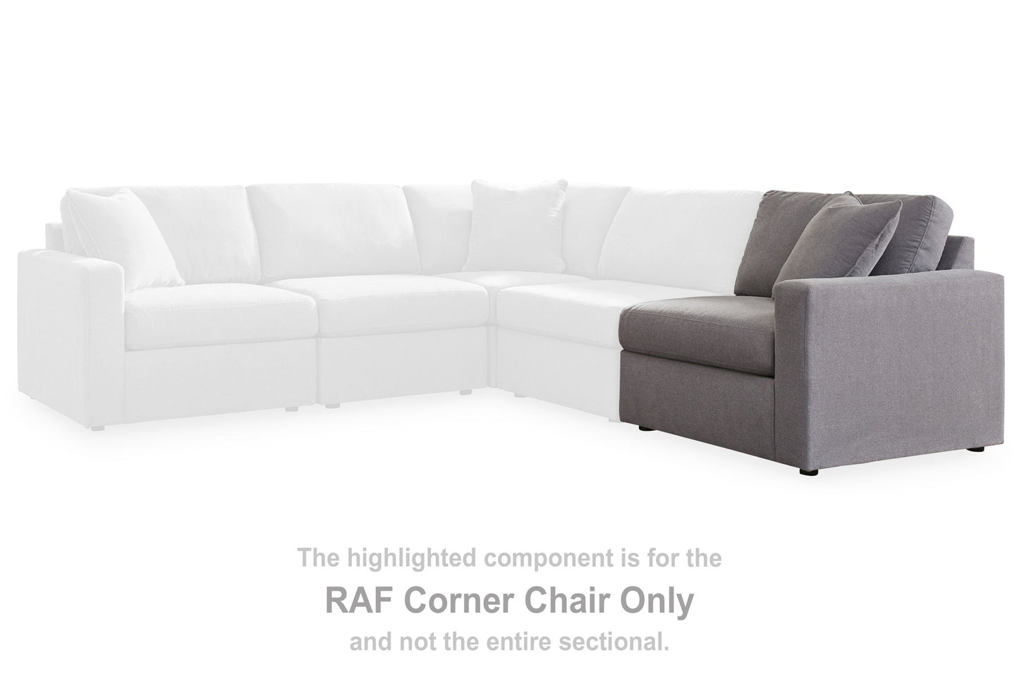 Modmax - Raf Corner Chair - Granite