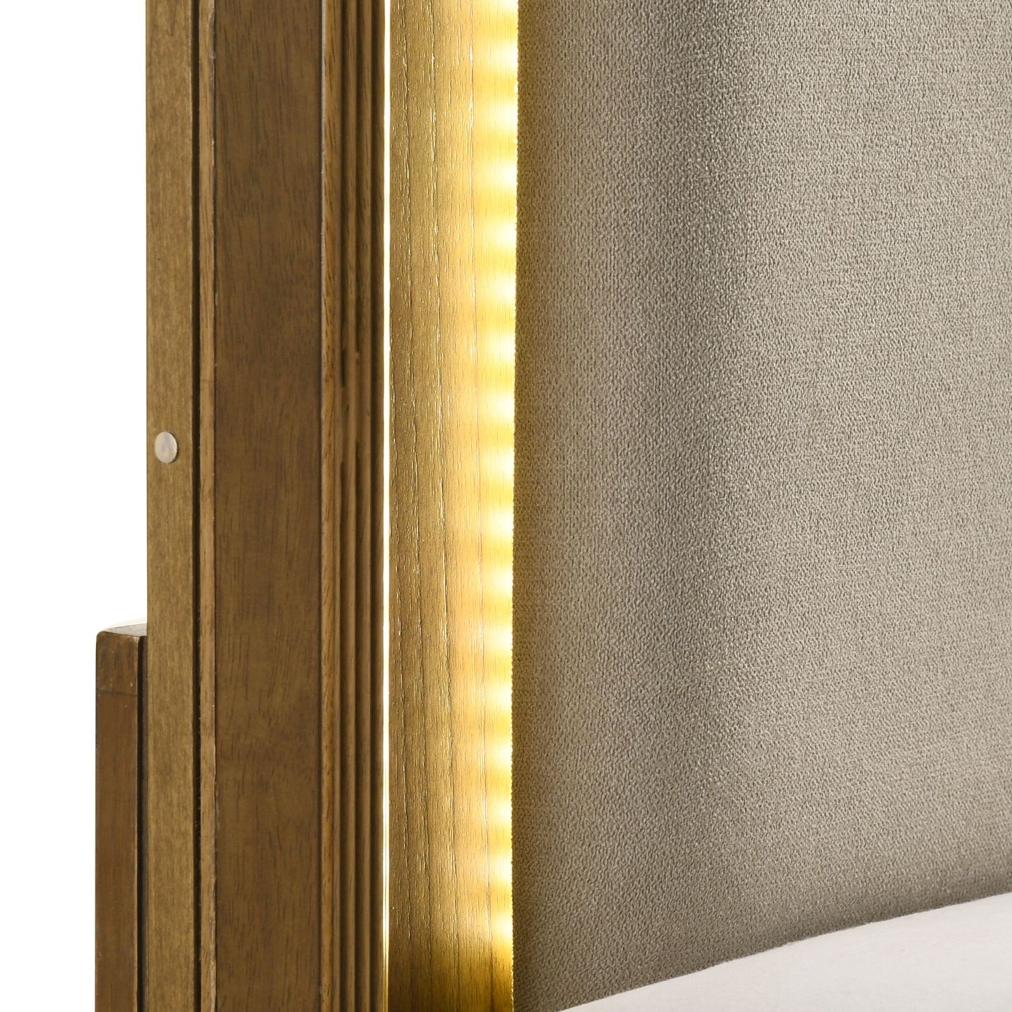 Harmony - Storage Bed With LED And Fabric