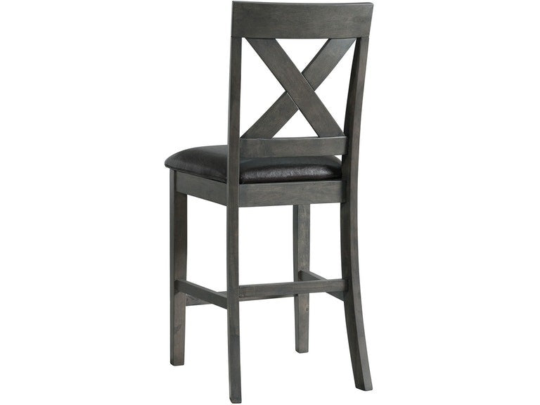 Legond Counter High Table with 6 Chairs Grey