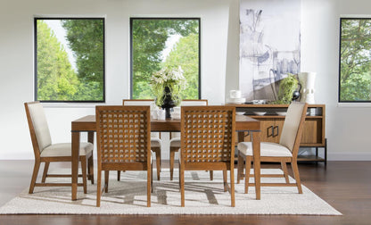 Midland - Rectangle Dining Table - Warm Amber