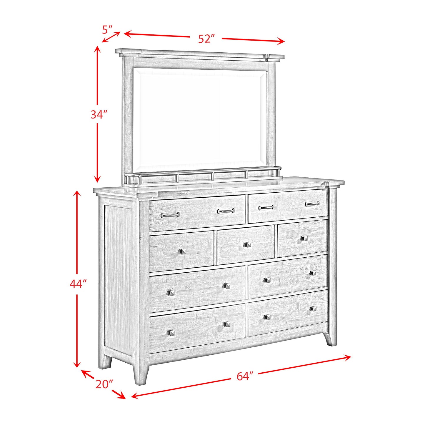 Gage - 9-Drawer Dresser