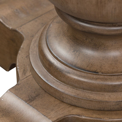 Americana Farmhouse - Single Pedestal Table Base - Light Brown