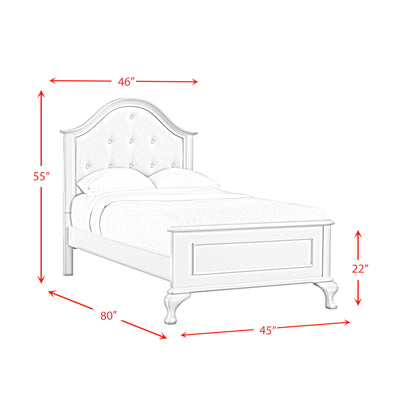 Ariana - Complete Vanity With Lightbulbs - Glossy White