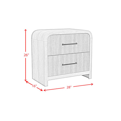 Ridgemont - 2-Drawer Nightstand With USB
