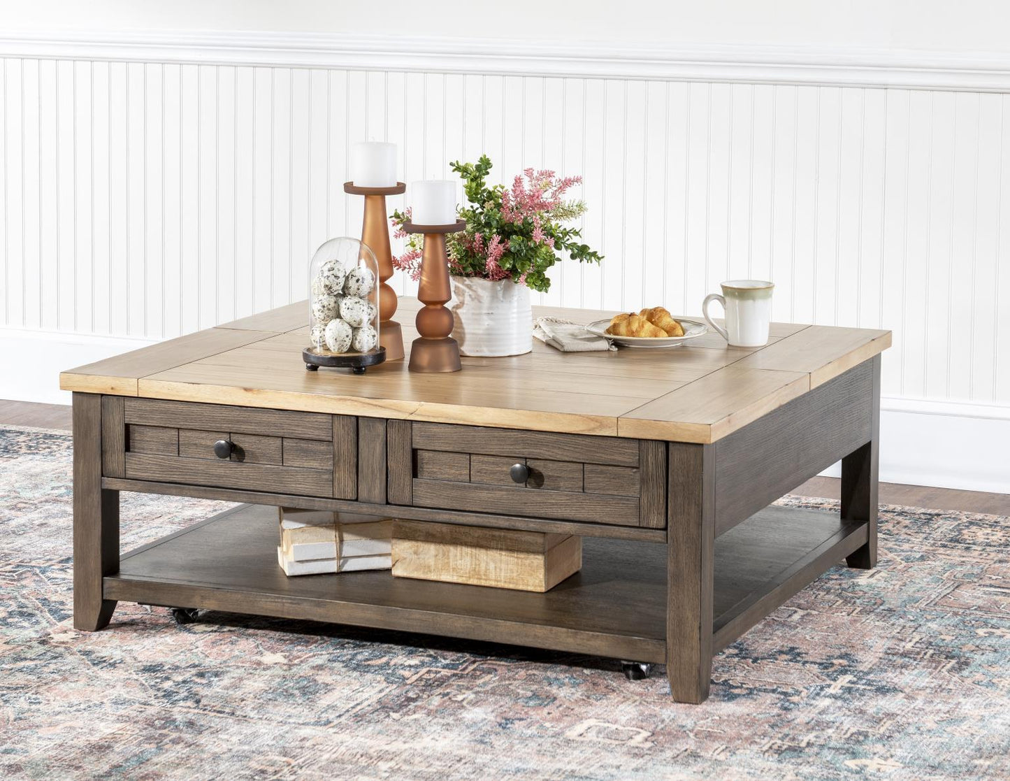 XXX's And OOO's - Cocktail Table - Two Tone