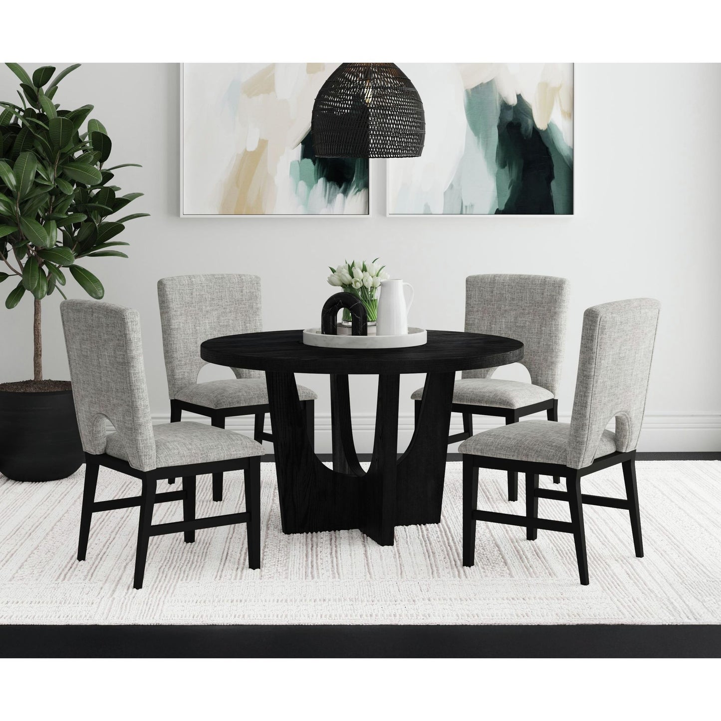 Oregon - Round Table With Wood Top