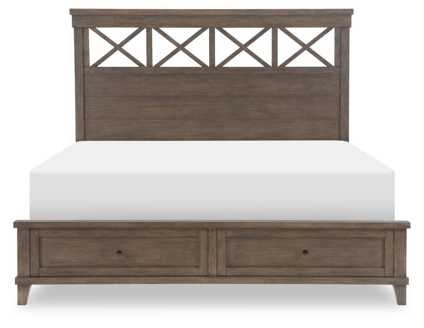 XXX's And OOO's - King Storage Footboard - Cocoa