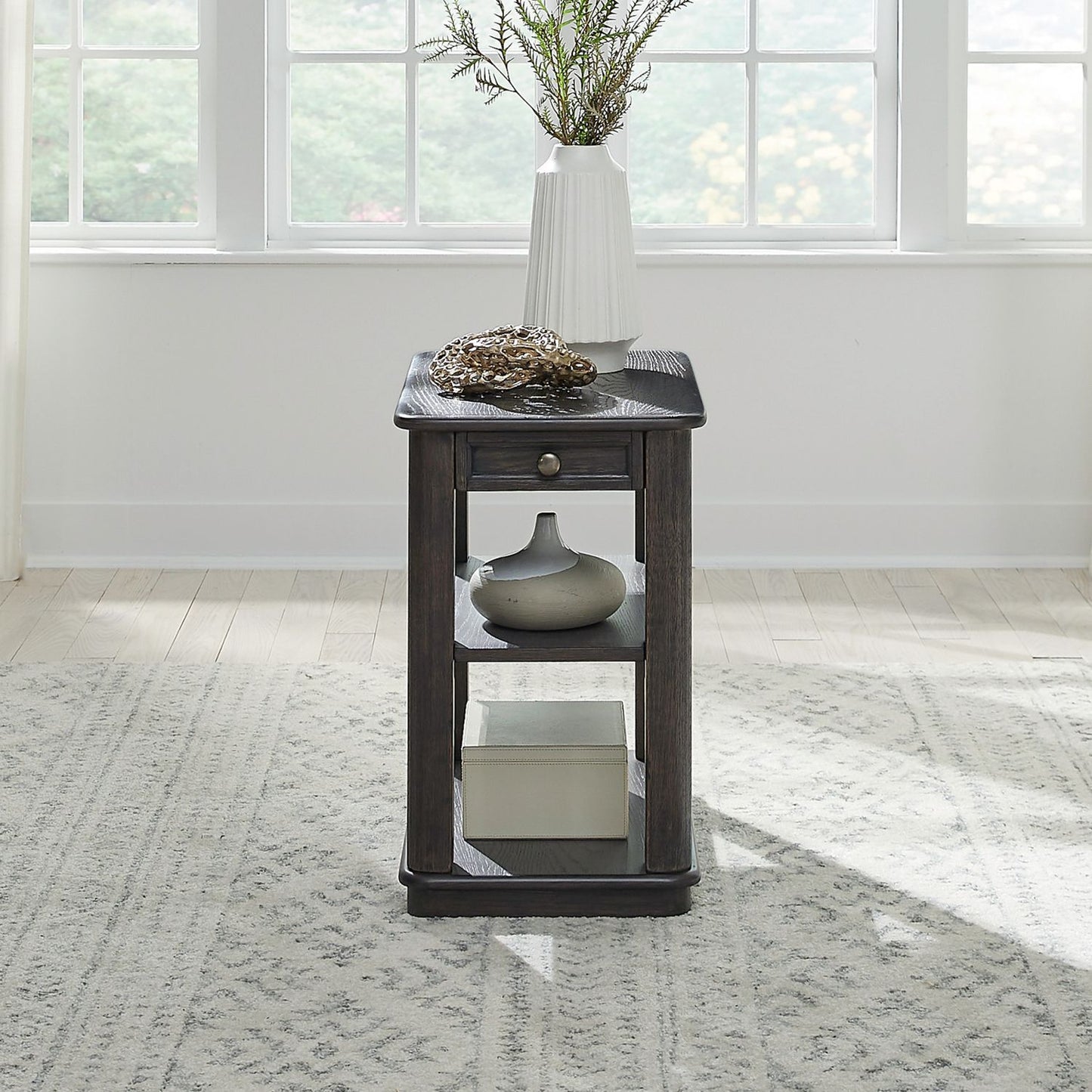 Wallace - Chair Side Table - Brown