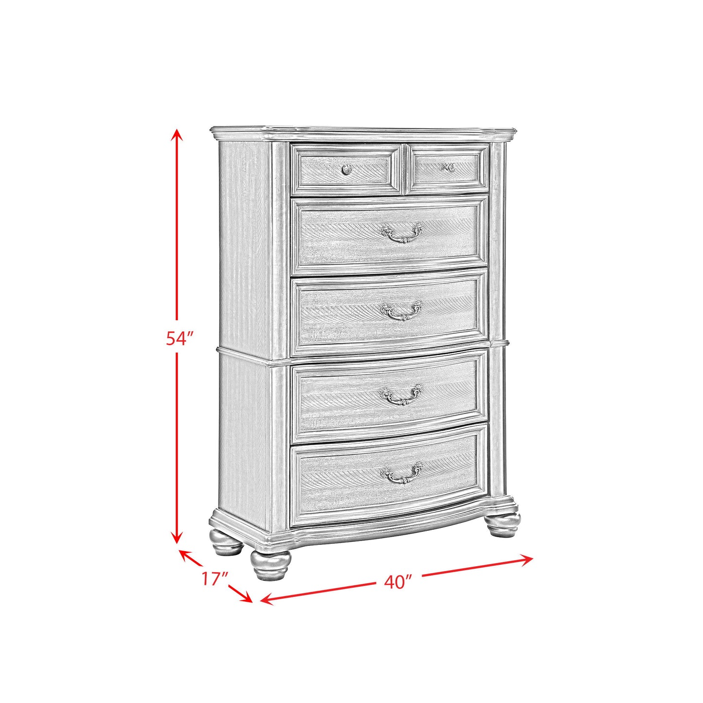 Brunswick - 5-Drawer Chest - Mahogany