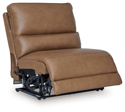 DeepWakes - Power Armless Recliner With Adjustable Headrest - Caramel