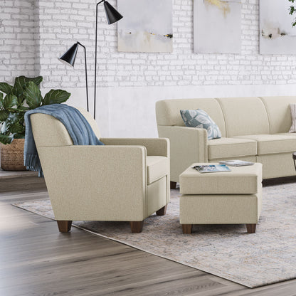 Nora - Fabric Ottoman