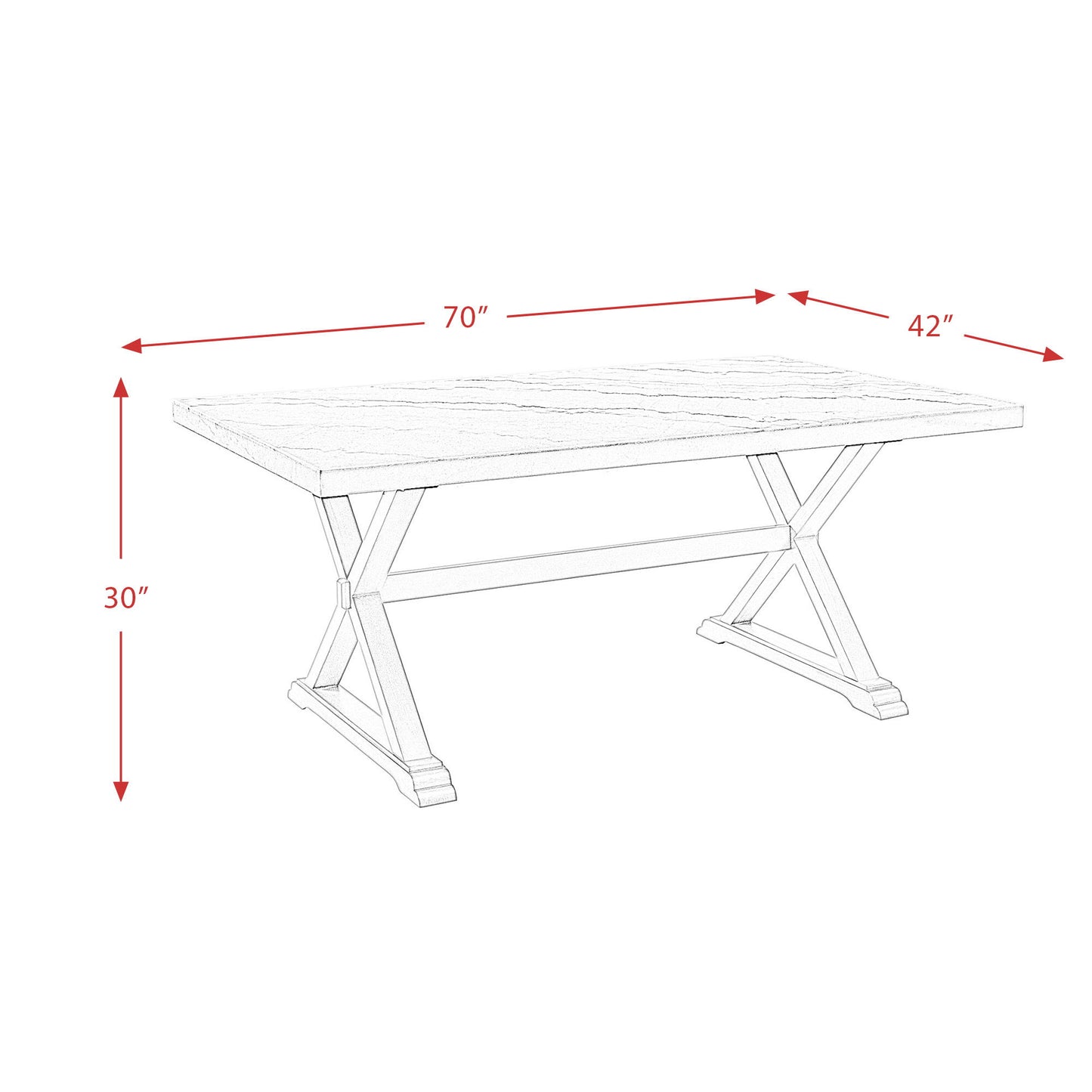 Lexi - Dining Table - White