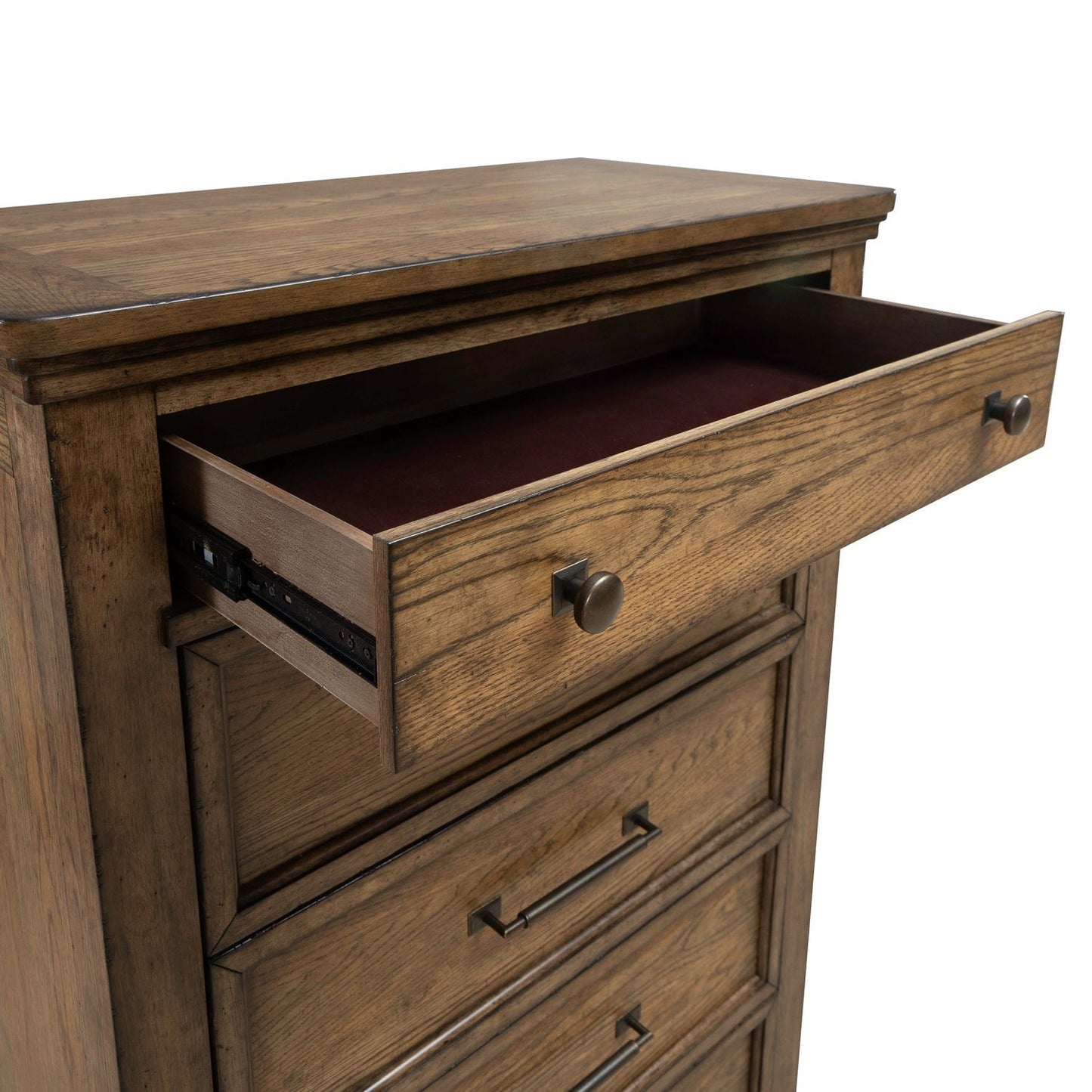 Carolina Park - 5 Drawer Chest - Brown