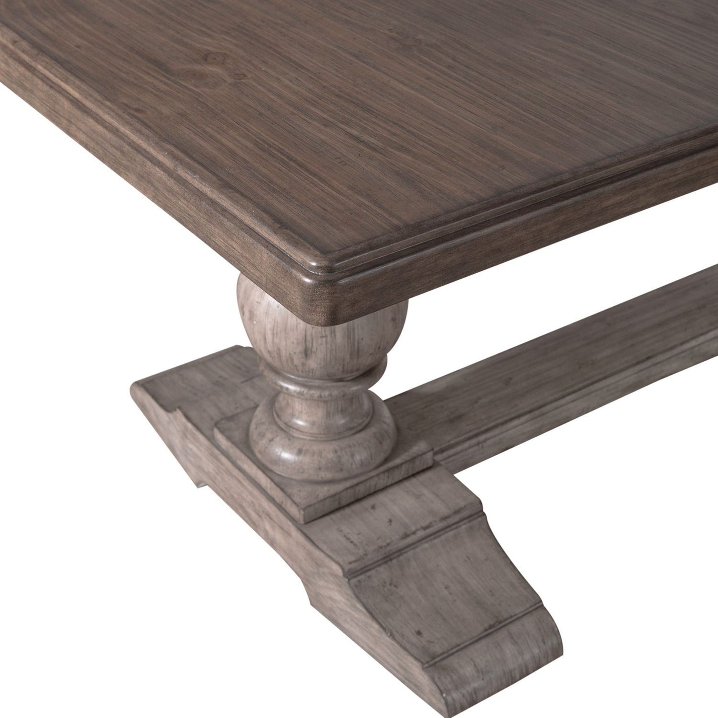 River Place - Trestle Table Base - Medium Gray