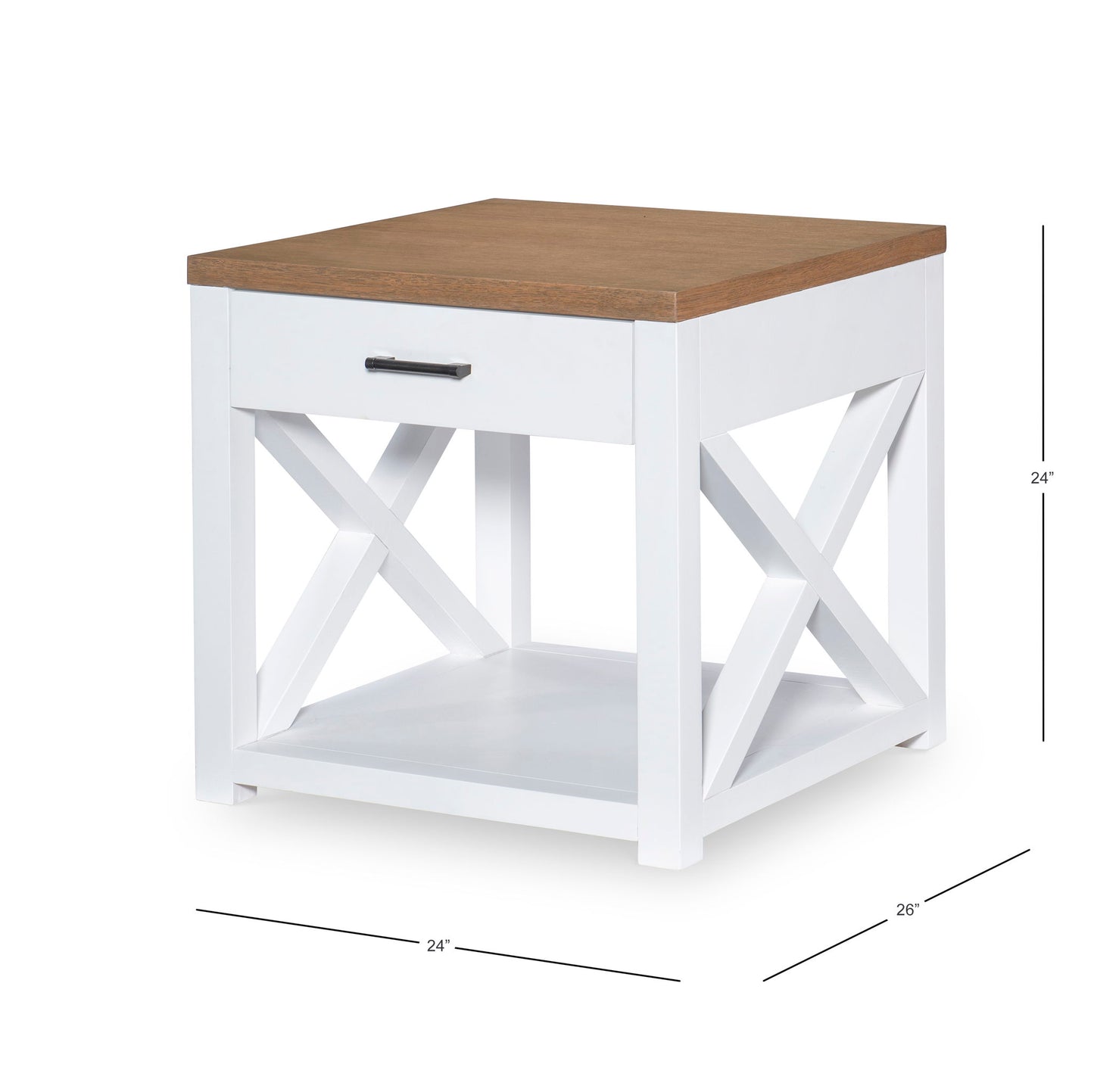 Franklin - End Table - White