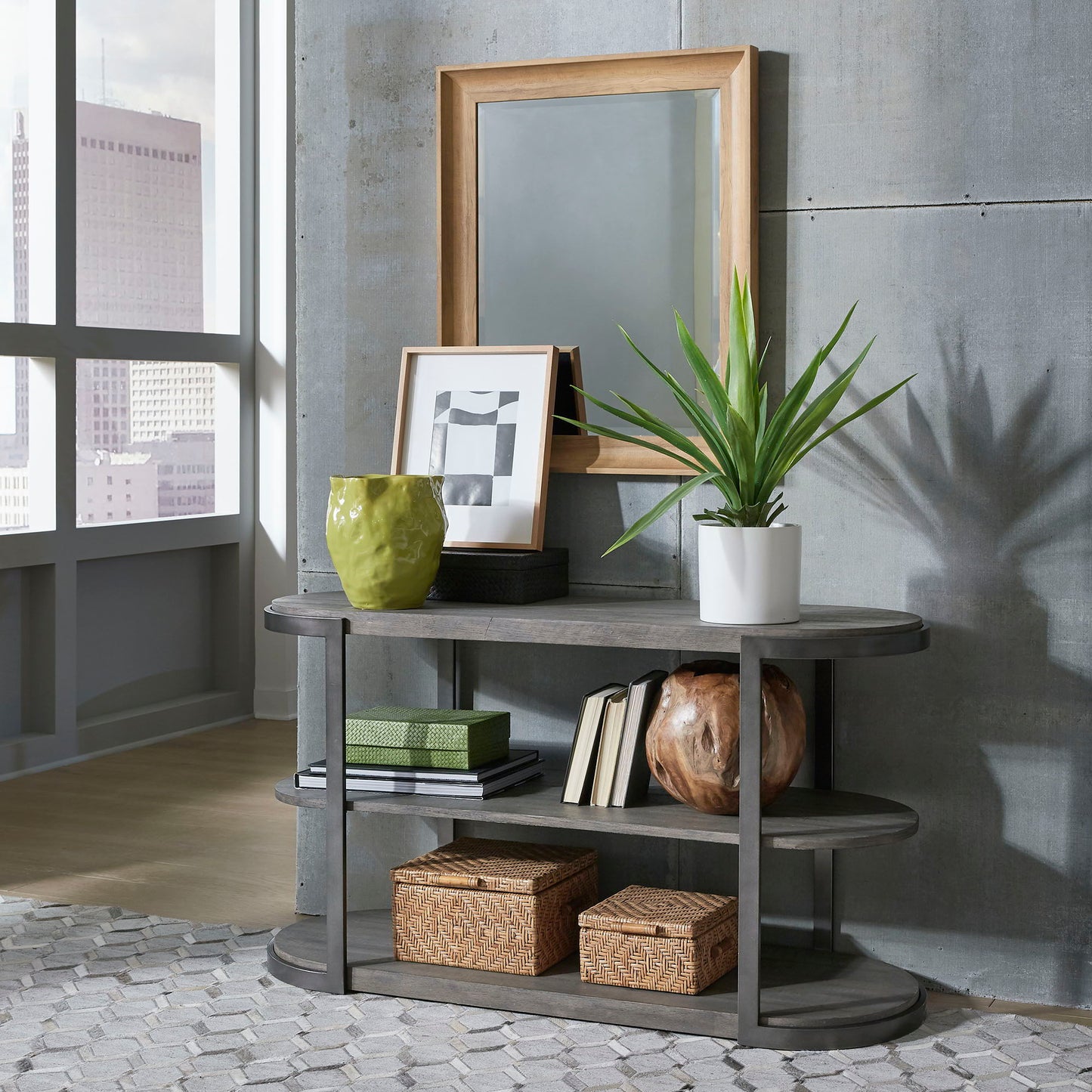 Modern View - Sofa Table Top - Dark Gray