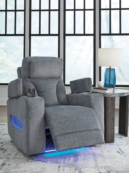 Studio Cave - Power Recliner - Steel