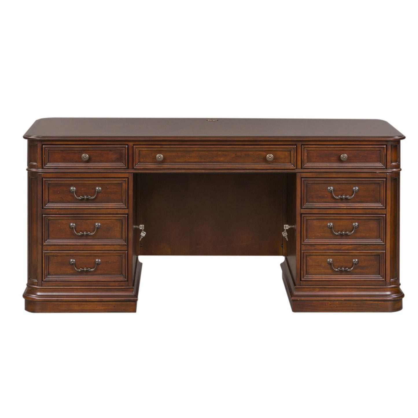 Brayton Manor - Jr Executive Desk Top - Dark Brown