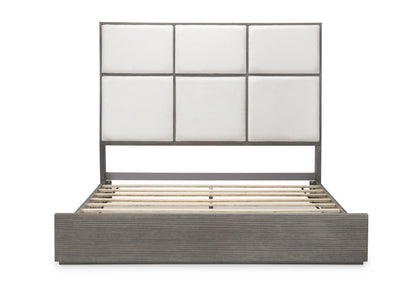 Terra Luna - Upholstered Headboard - King / California King - White Cloud & Nightfall