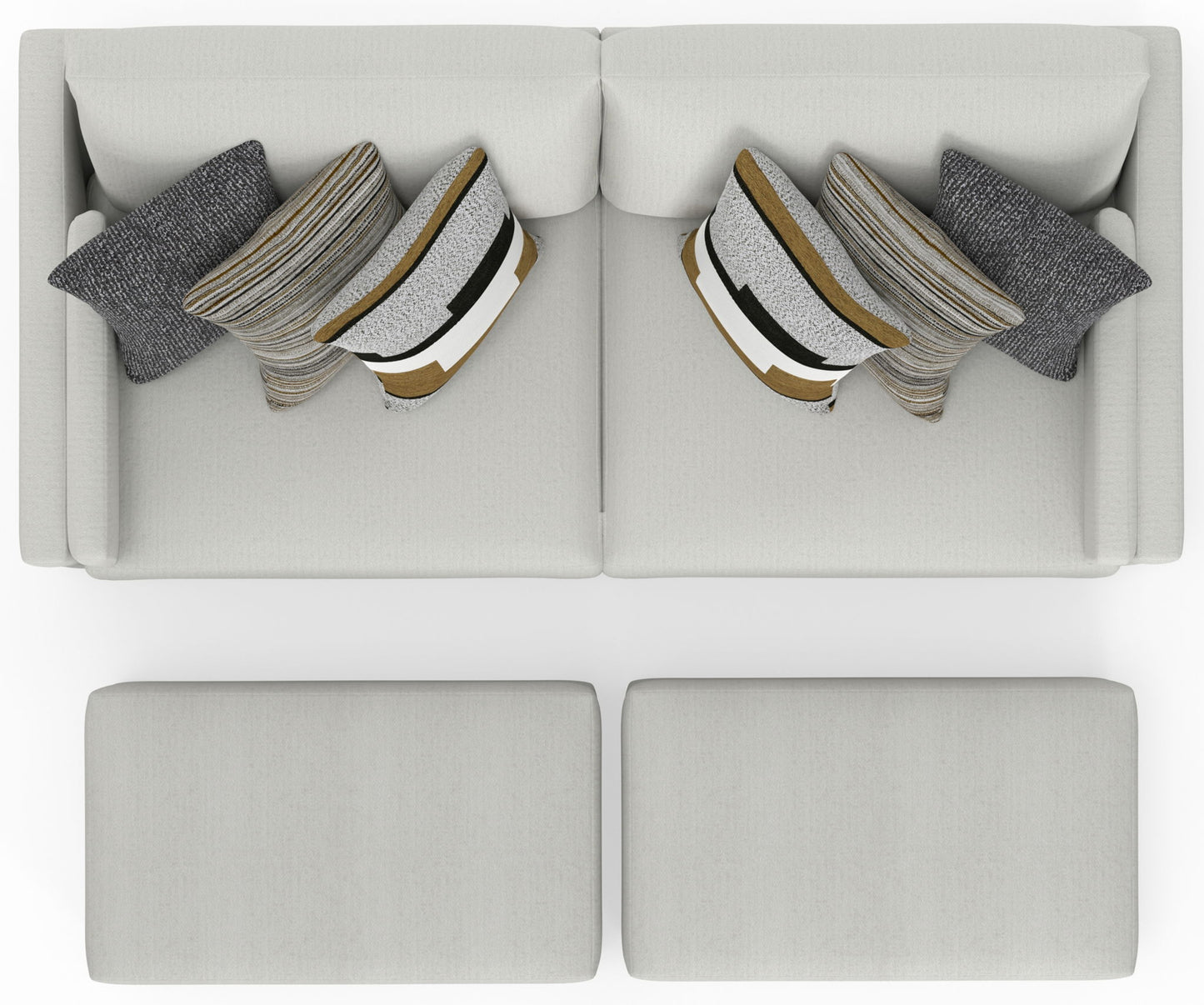 Trevor - Extra Deep Oversized Sofa With Included Storage Cocktail Ottoman