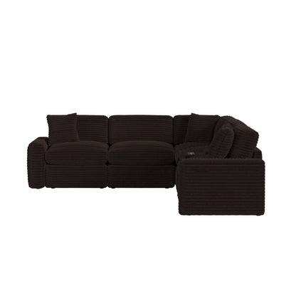 Corsicana - 6 Piece Sectional Set - Masis Espresso