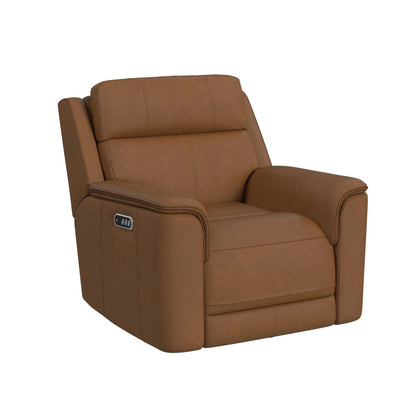 Mustang - Power Motion Recliner With Power Headrest And Lumbar - Butternut