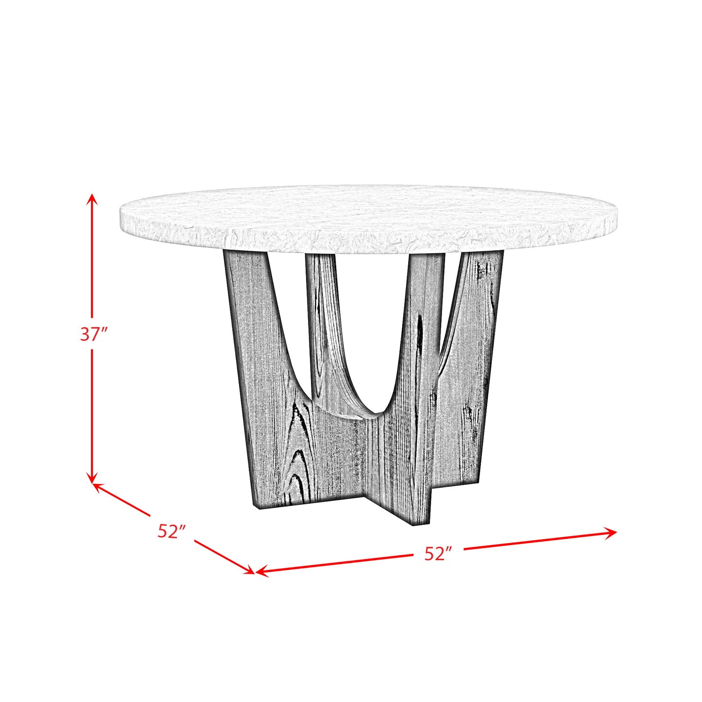 Oregon - 5 Piece Counter Height Dining Set (Round Counter Table And Four Chairs)