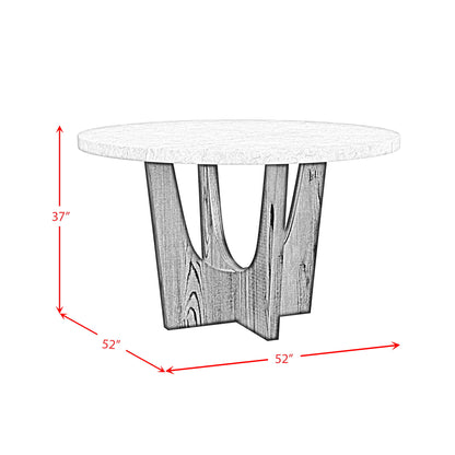 Oregon - 5 Piece Counter Height Dining Set (Round Counter Table And Four Chairs)