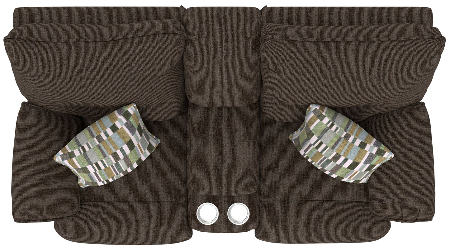 Lenny - Power Lay Flat Reclining Console Loveseat