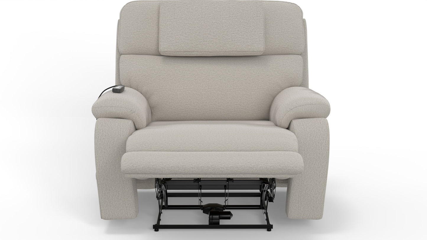 Dreamtime - 48" Power Headrest Power Lay Flat Recliner With CR3 Heat/Massage/Zero Gravity