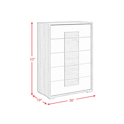 San Matteo - 5-Drawer Chest - Gray