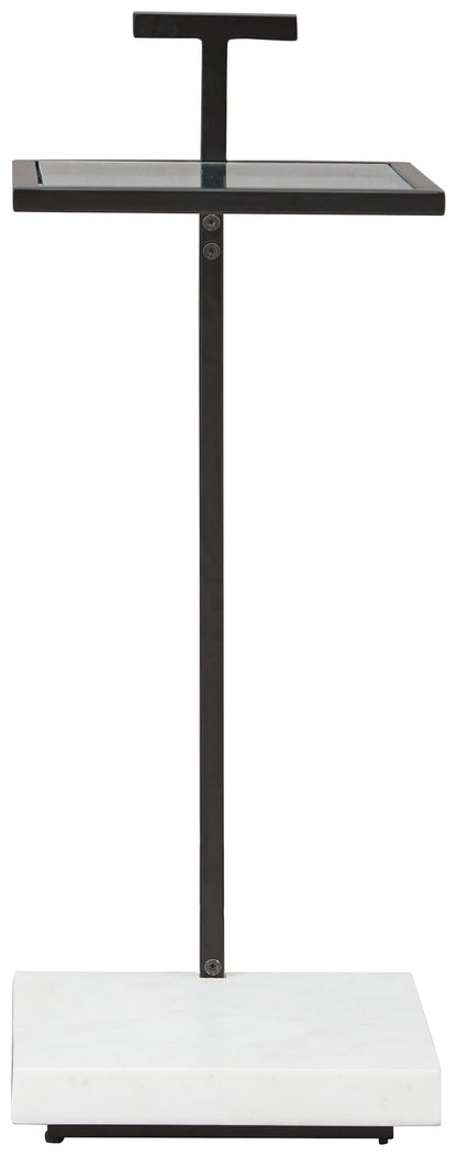 Mannill - Accent Table - Black / White