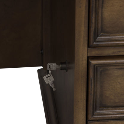 Amelia - Jr Executive Desk Base - Dark Brown