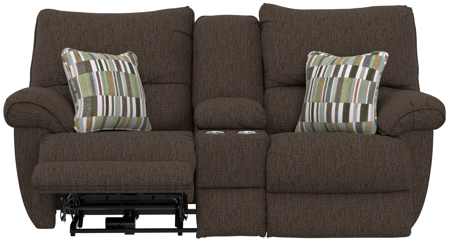 Lenny - Power Lay Flat Reclining Console Loveseat