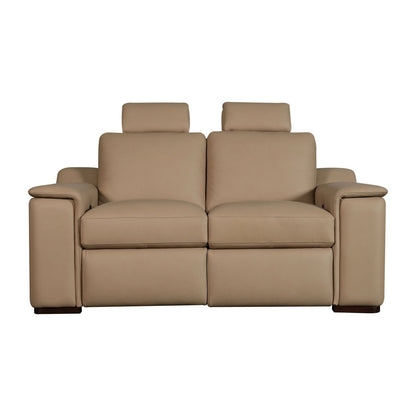 Armon - Sofa With Power Footrest & ZG - Brown