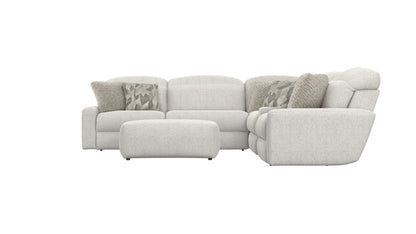 Terrence - Power Adjustable Headrest Power Armless Recliner - Chalk