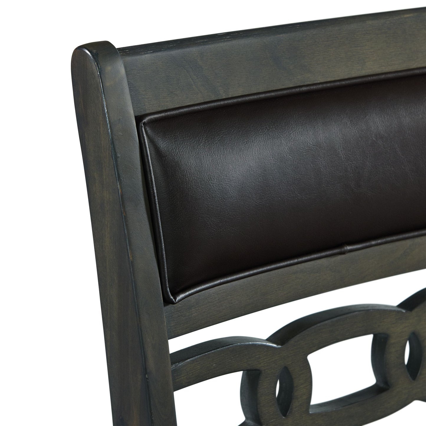 Amherst - Counter Side Chair With PU Cushion (Set of 2) - Gray Finish