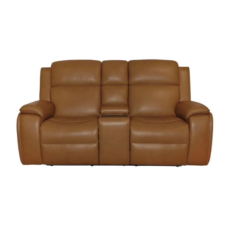 Ziggy - Power Reclining Loveseat With Console, Power Headrest, Lumbar, Heat & Massage