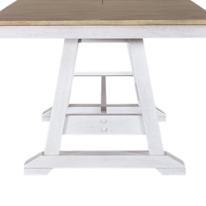 Lindsey Farm - Trestle Table Base - Weathered White