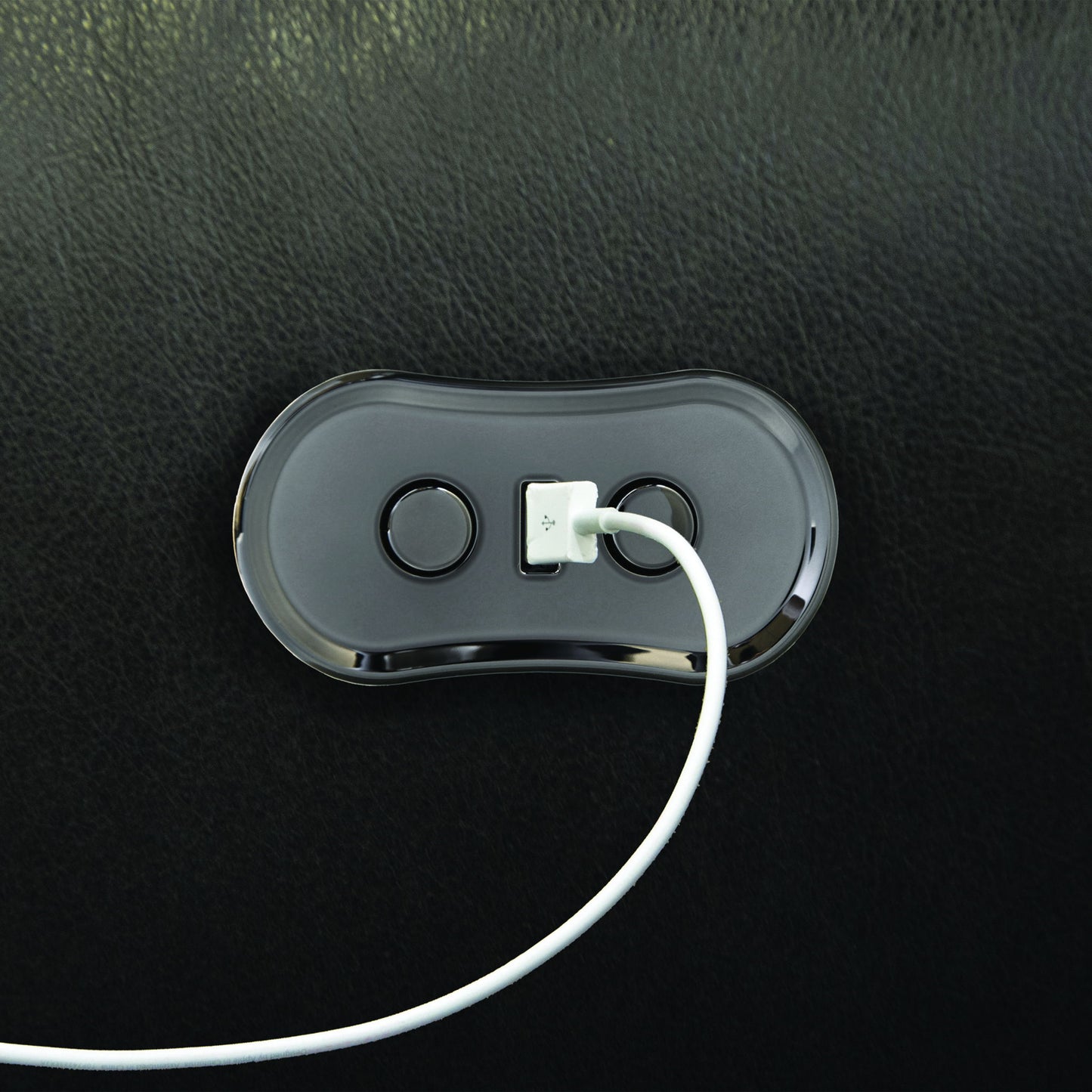 Bosa - Leather Power Recliner - Charcoal