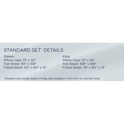 Linens - Tempur Classic Cotton Sheet Set - Cool Gray