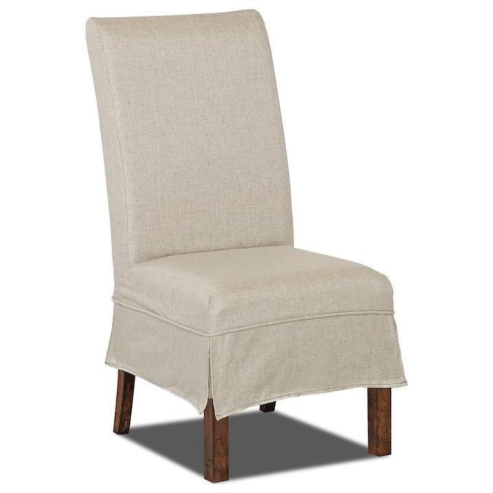 Trisha Yearwood Home - Gwen Upholstered Parson Chair With Slipcover (Set of 2) - Coffee