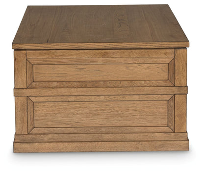 Sharlance - Lift Top Cocktail Table - Light Brown