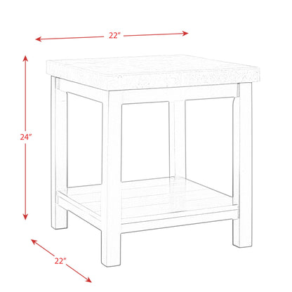Kansas - 4274 End Table - Espresso