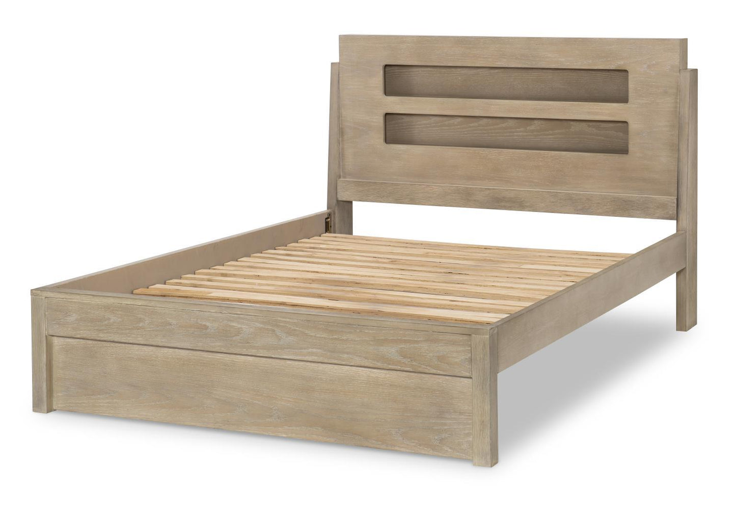 District - Panel Headboard Full - Weathered Oak