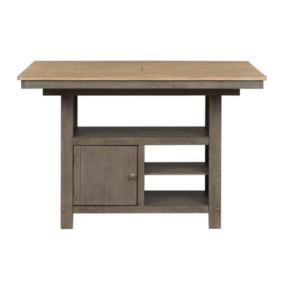 Lindsey Farm - Kitchen Island Base - Gray & Sandstone